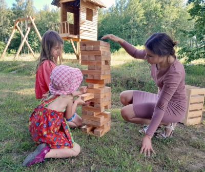 Spēle lielā jenga